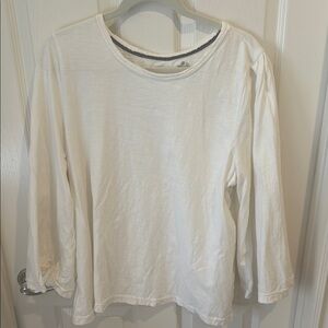 Anthropologie Pilcro White Long Sleeve Tee - XL